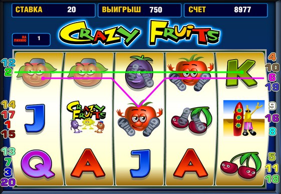 Crazy Fruits Slot Machine Online
